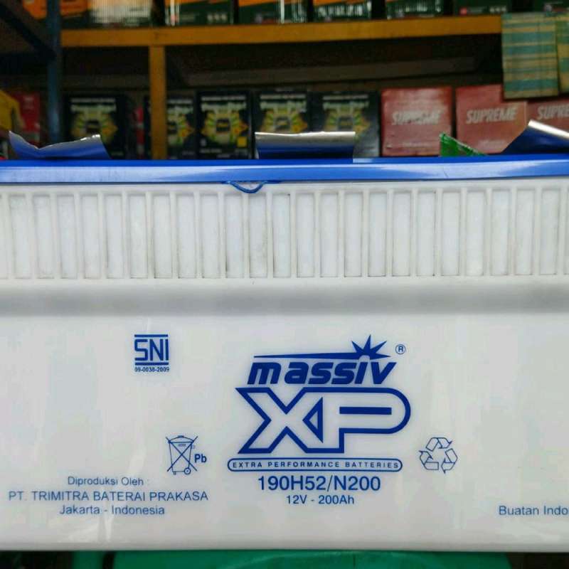 Jual Aki basah massiv xp n200 12v 200ah 190h52 battery genset truck