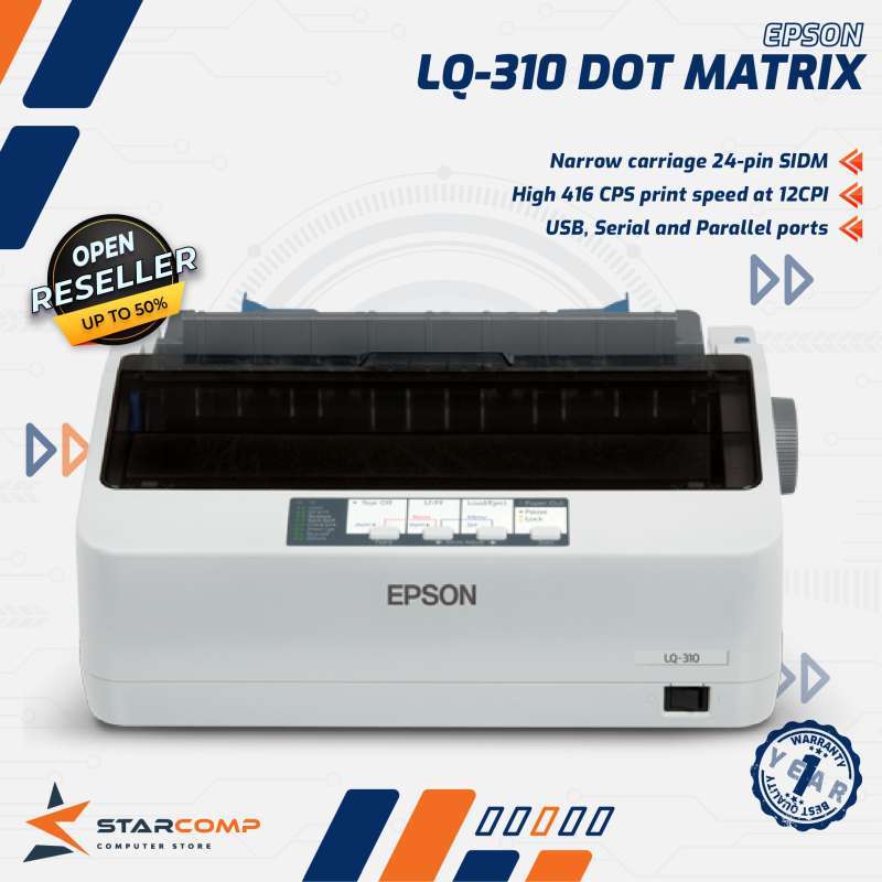 Jual Printer Epson Dot Matrix LQ310 LQ310 New Berganransi Resmi di