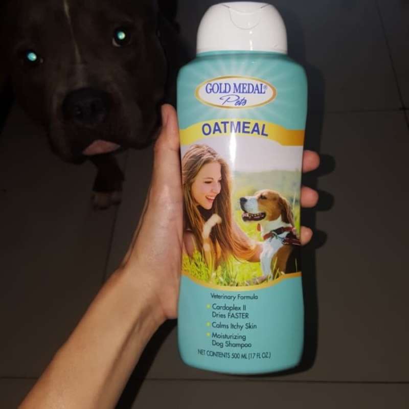 Promo Shampo Hewan Gold Medal Oatmeal Pets Shampoo 500ml Diskon 23 di