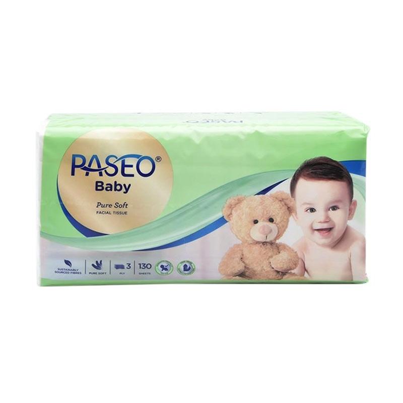 Promo Paseo Pure Soft Facial Tissue Soft Pack 3 Ply [130 Sheets] di ...