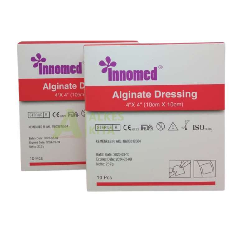 Jual Innomed Alginate Dressing (10cm X 10cm 1box Isi 10pcs) Di Seller