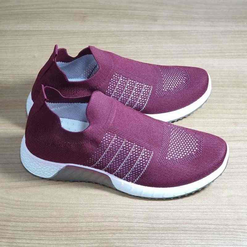 Promo FLY VENUS Sport Running Shoes Wanita [FSB02] MAROON 40 Diskon