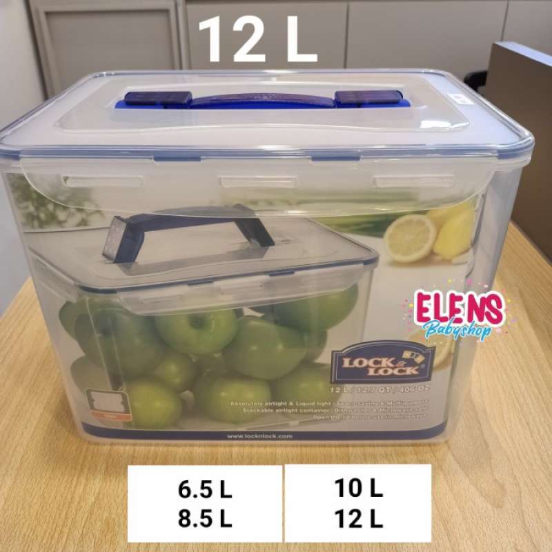 Promo Lock & Lock Container Besar 12L With Handle Tray Diskon 17 di