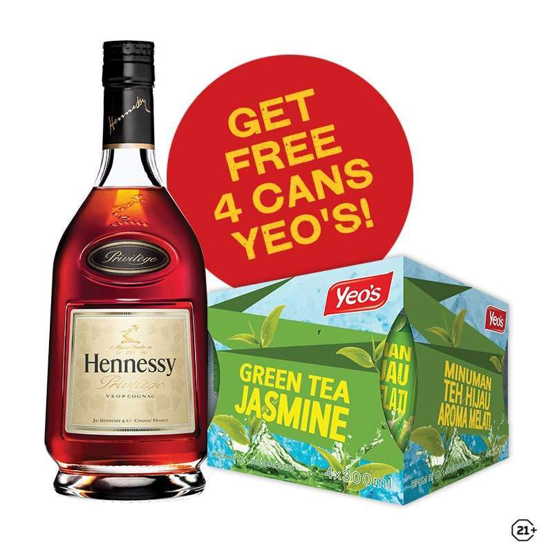 Jual Hennessy VSOP 700ml + [Free Mixer] Yeo's 4 Cans di Seller Minuman