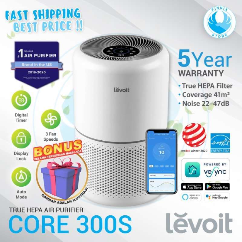 Jual Levoit Core 300S Smart Air Purifier True HEPA Pembersih Udara di