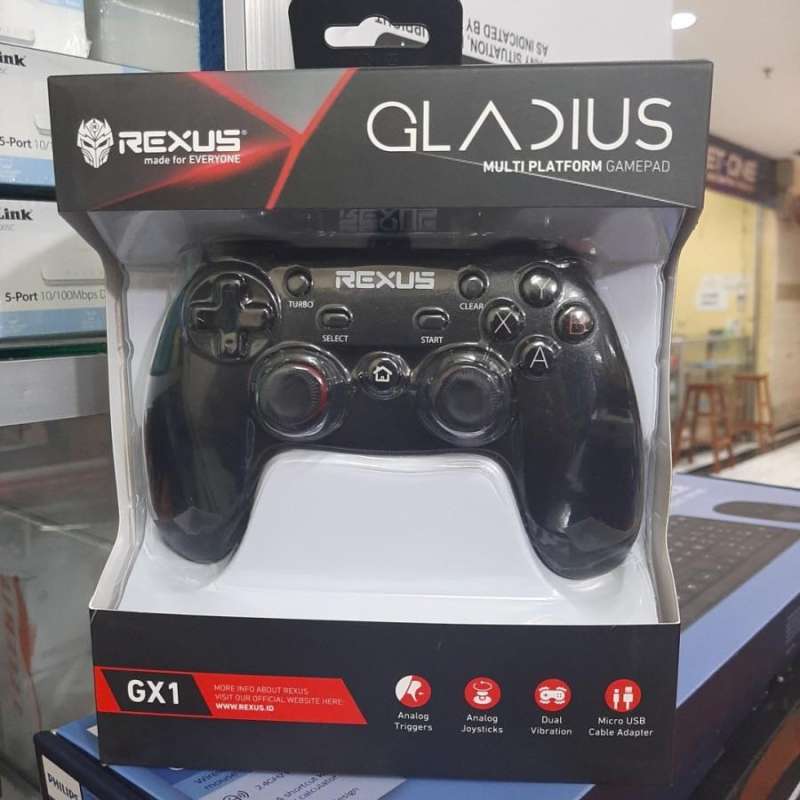 Jual Rexus Gamepad Gladius Gx1/gamepad Rexus For Android + Pc + Ps3 Di ...