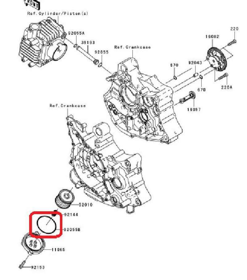 Jual O Ring Filter Oli Kawasaki ZX130 Original, Ready Stock di Seller