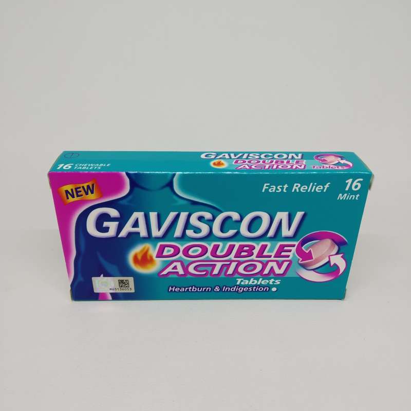 Jual [IMPORT] GAVISCON Double Action Peppermint Tablets (16 Tablets ...