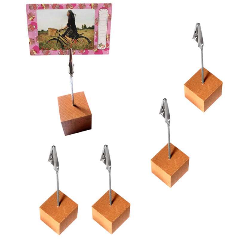Jual Pack of 40 Vintage Cube Base Wire Clip Menu Photo Stand Card Table