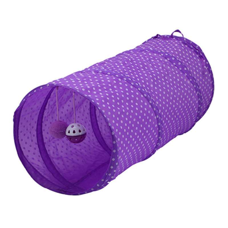 Jual Collapsible Pop Up Kitten Cat Tunnel 2 Way Toy with Bell Pet