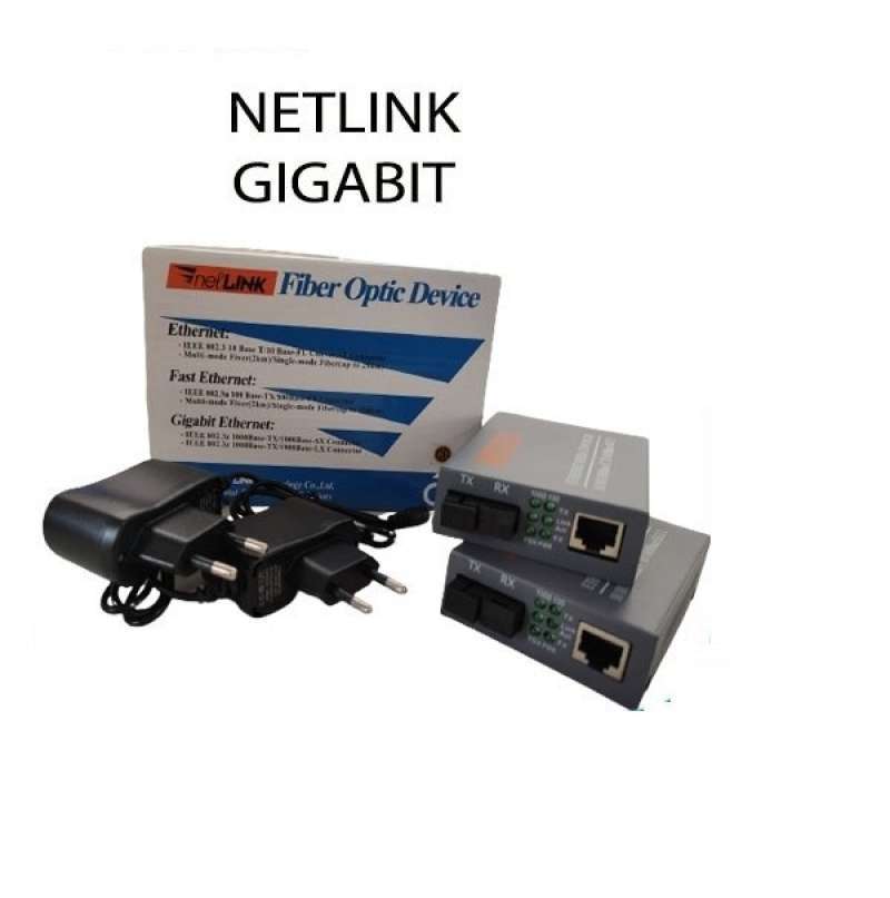 Jual Netlink HTB GS03 HTB-GS03 GS-03 Gigabit Single mode Media ...