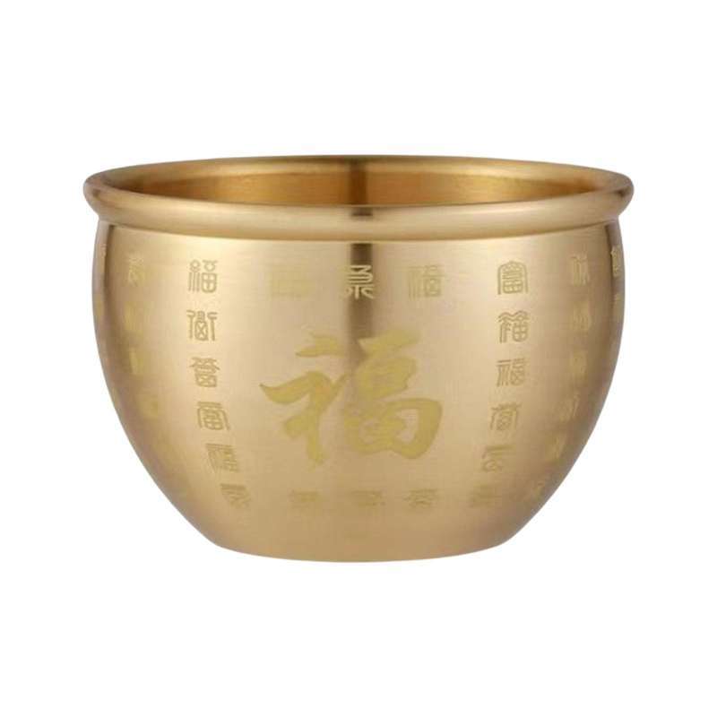 Jual Brass Feng Shui Bowl Rice Vat Treasure Bowl Cornucopia Money Pot Ornament L Di Seller