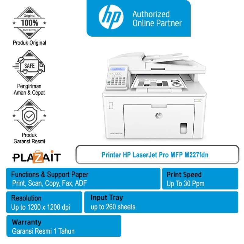 Jual Printer HP LaserJet Pro MFP M227fdn di Seller PT. Primajaya Multi ...