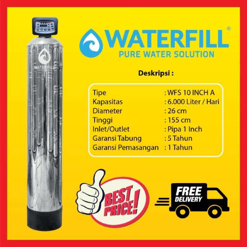 Promo Filter Air Rumah Tangga / Air Sumur / Pam Waterfill 10 Stainless