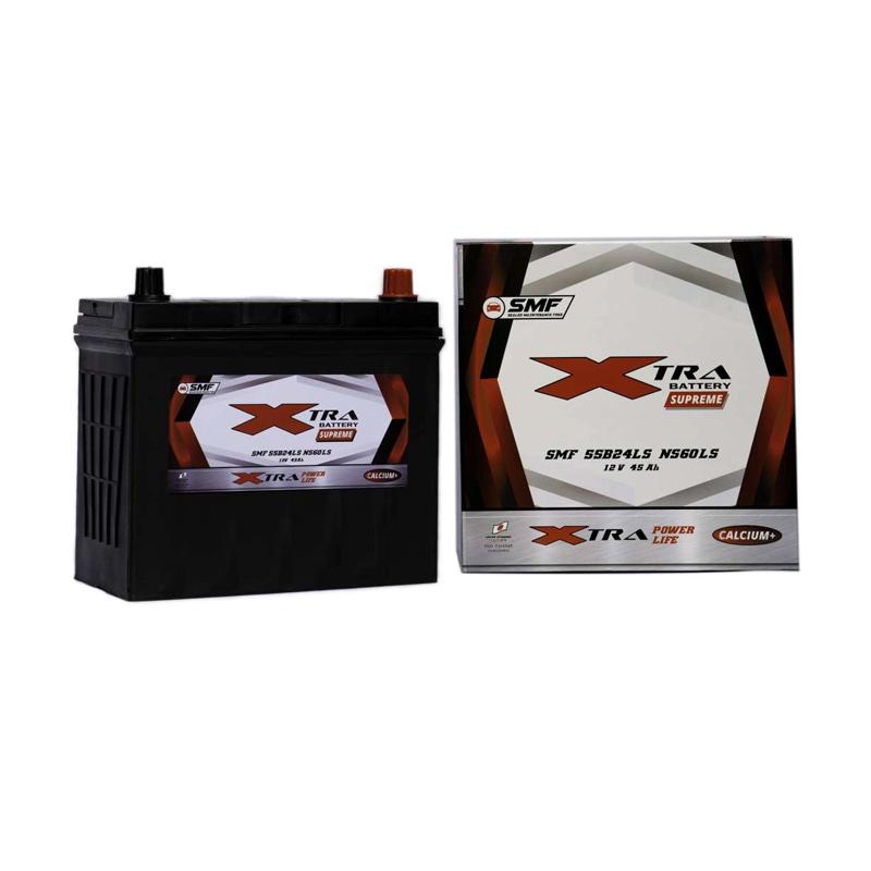 Promo AKI MOBIL MF BERGARANSI XTRA SUPREME NS60LS (MF55B24LS) 12V-45 Ah