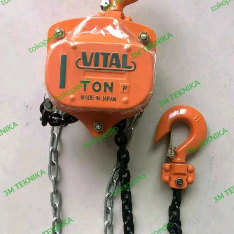 Promo Chain Block 1Ton Takel Vital 1 Ton Rantai 3 Meter Diskon 23% di ...