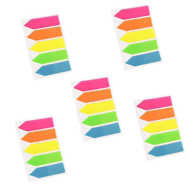 Jual 5 Pieces Page Markers Colored Index Tabs, Reading Notes, Classify