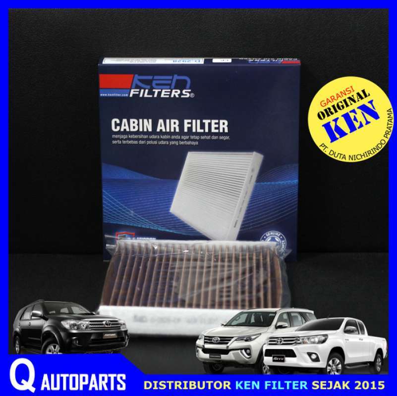 Promo Ken Filter Ac Toyota Fortuner / Hilux. Tipe Premium Carbon Active Diskon 23 di Seller