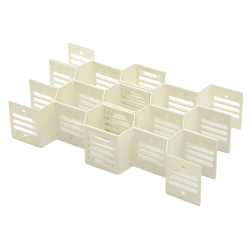 Jual 12pc Diy Plastic Grid Drawer Dividers Kitchen Tools Underwear