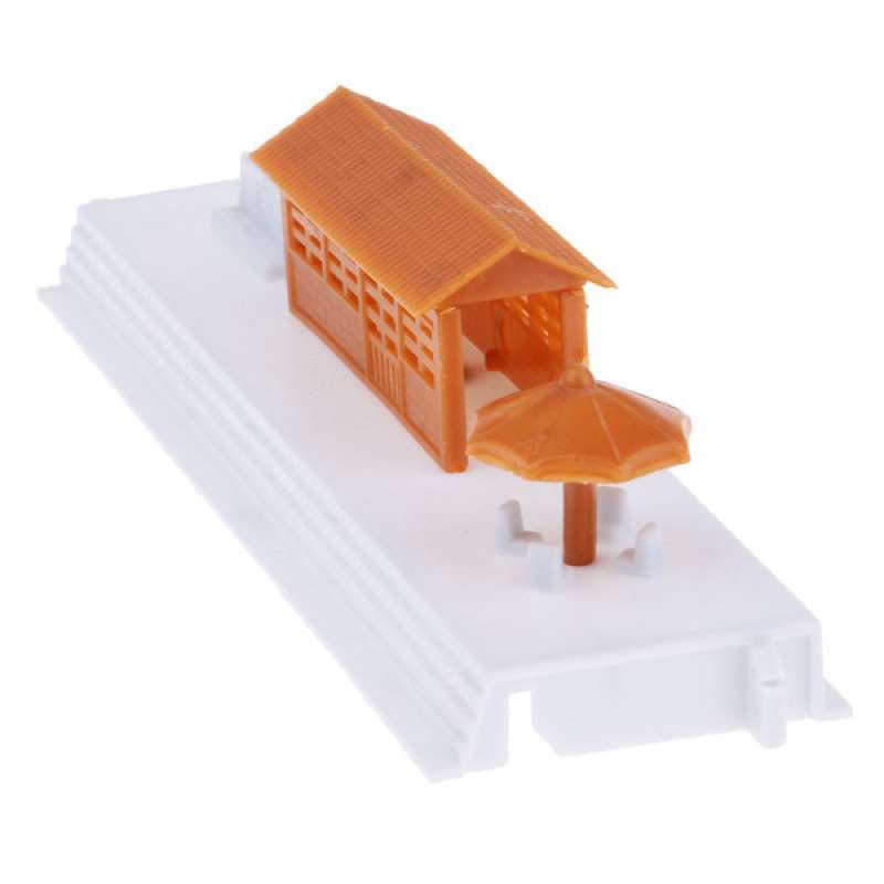 Jual Waiting Room Model Train Scenery Sheets, HO Scale Railway Building Diorama di Seller
