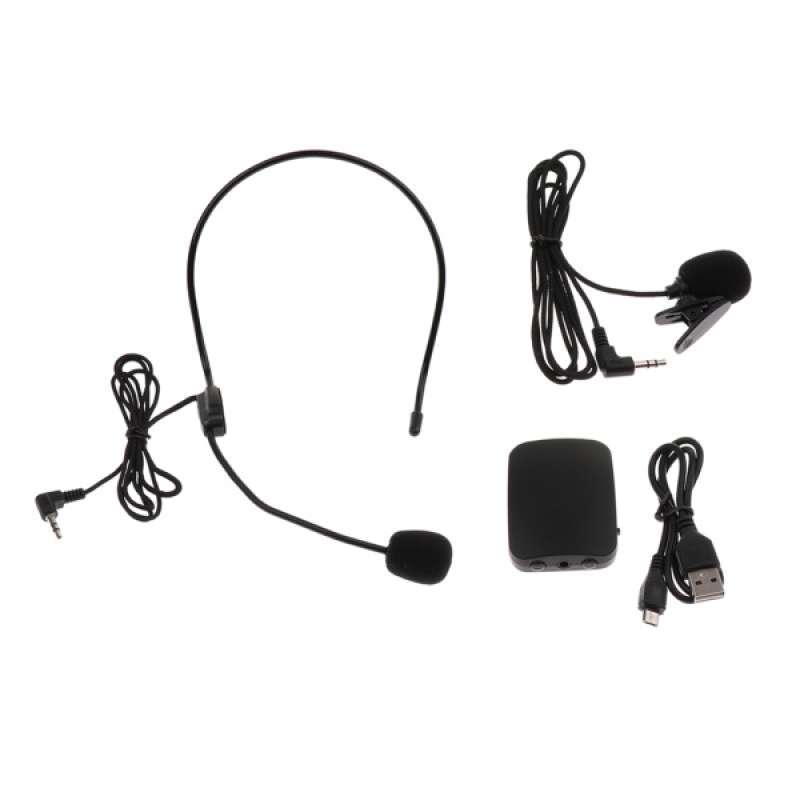 Jual Wireless Headset Microphone Handsfree Clip On Mic for Voice