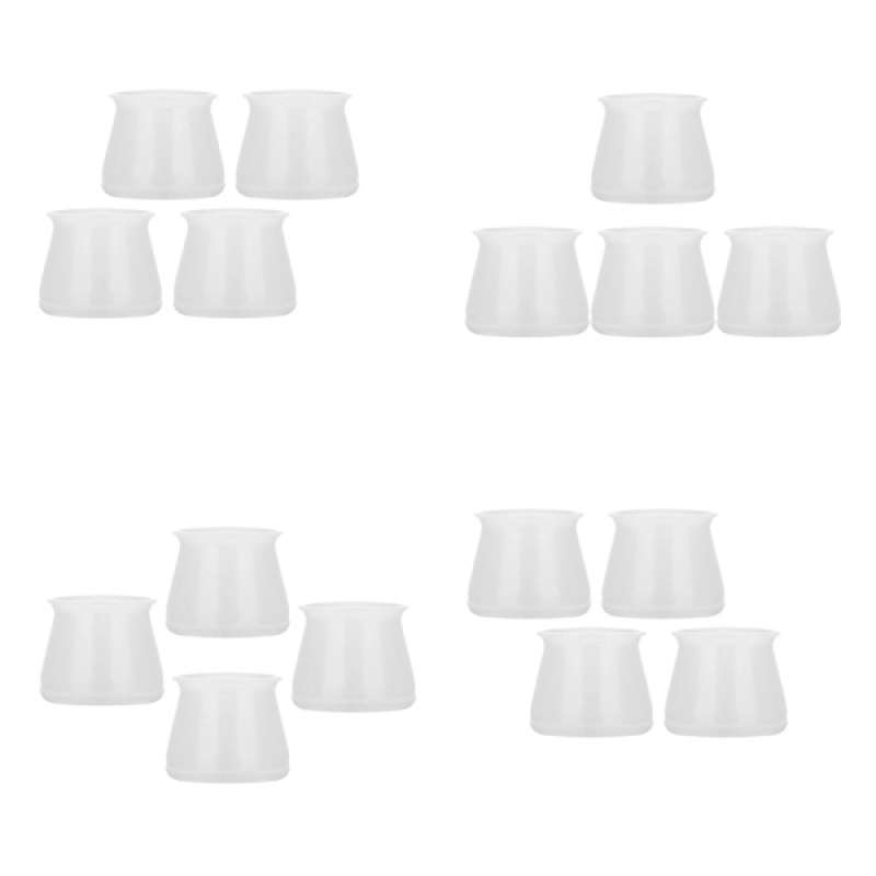Jual 16pcs Nonslip Round Chair Leg Caps Silicone Bar Stool Feet Glides