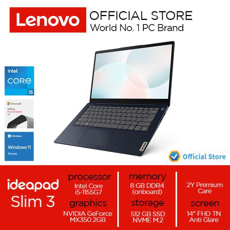 Jual Lenovo Ideapad 3 14itl6 Core I5 1155g7 8gb 512gb Ssd Mx350 W11 Ohs