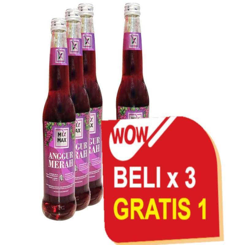 Jual Bir Mix Max 275Ml Btl Anggur Merah di Seller Swalayan Maju Bersama