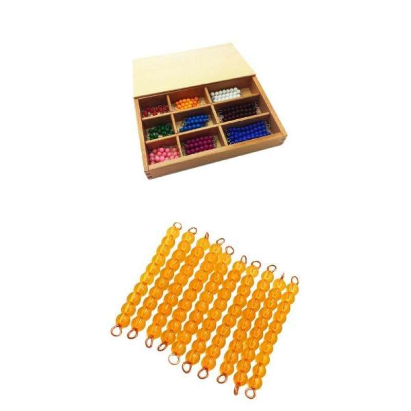 Jual Early Education Toy Math Material For Kids Montessori Bead Bars