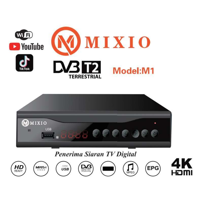 Promo Set Top Box Mixio M1 TV Digital DVBT2 Diskon 1 di Seller Wisno