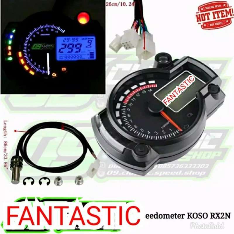 Jual Speedo Spedo Spedometer Koso Rx2N Digital Set Kabel Sensor