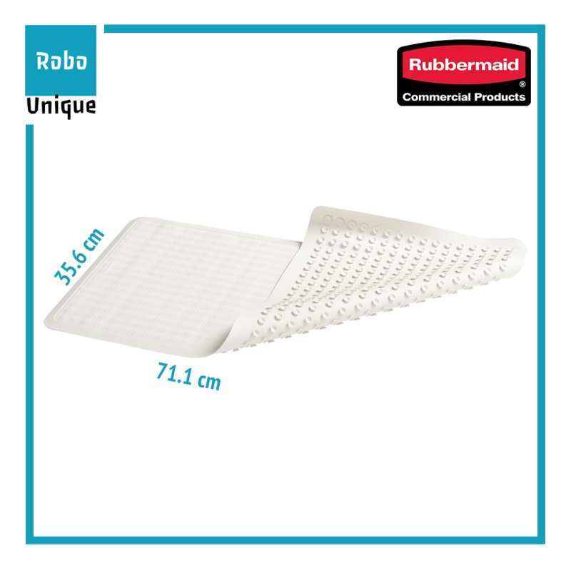 Jual Rubbermaid Saftigrip Bath & Shower Mat White (large) Keset