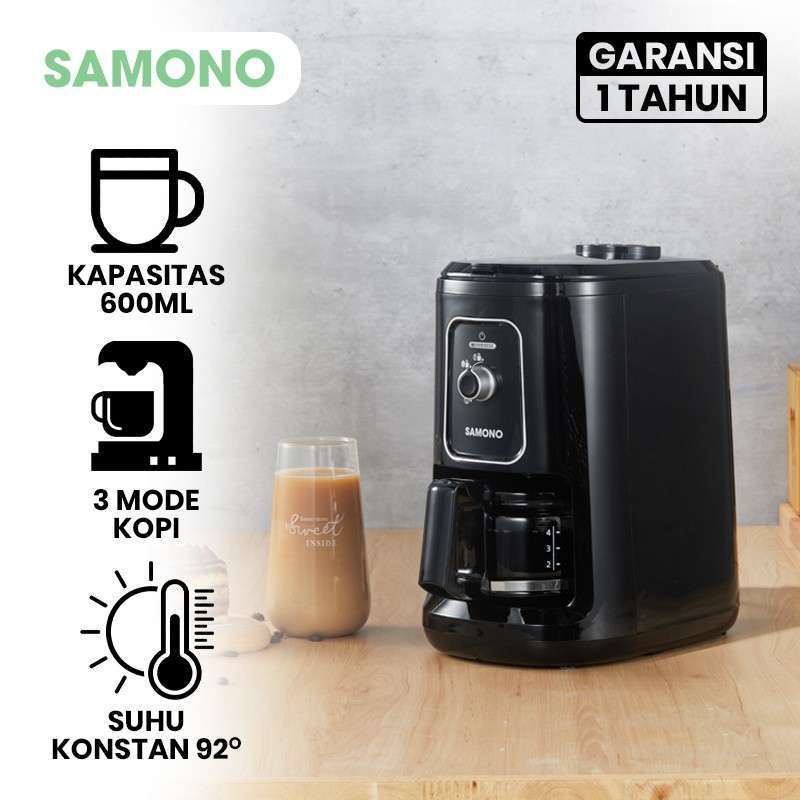 Jual Samono 900W Coffee Maker Mesin Kopi Multifungsi Low Watt SWCMGB06