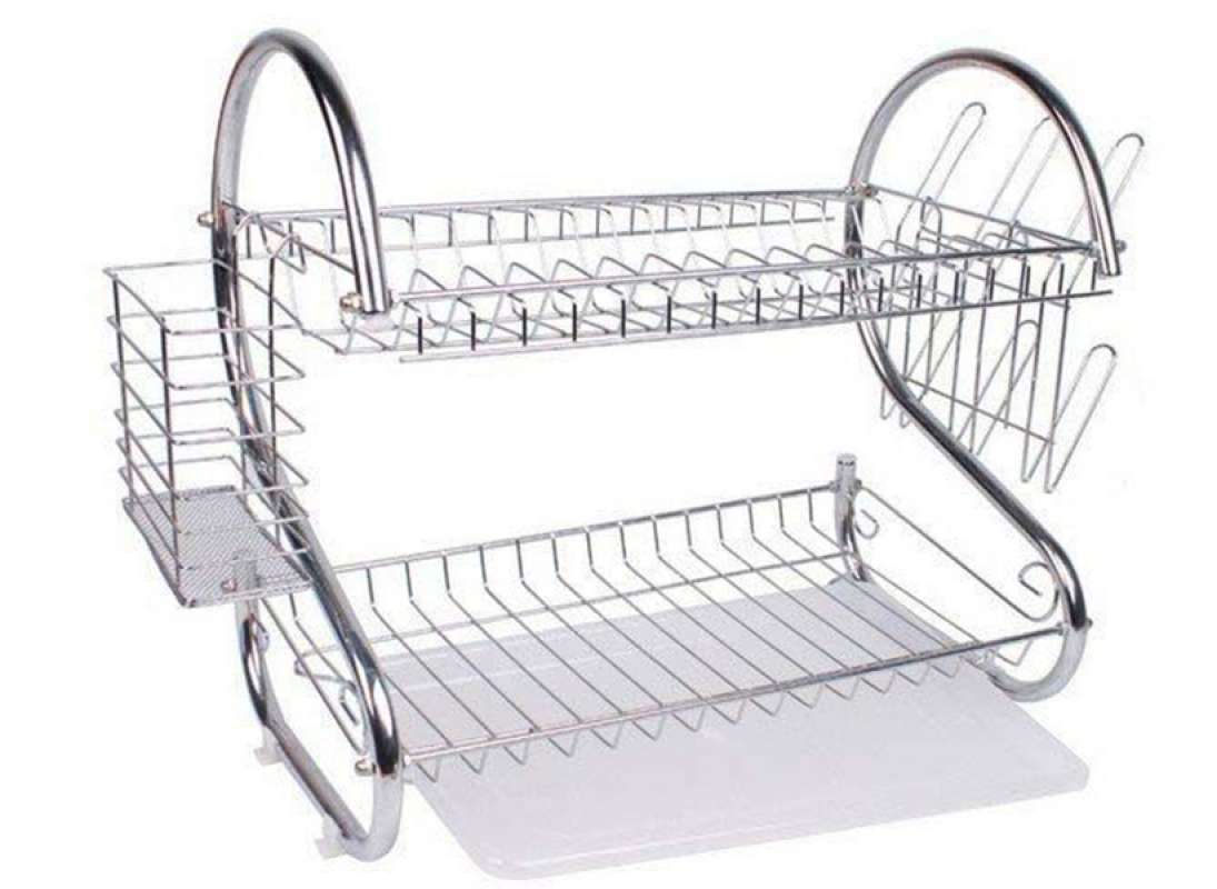 Jual RAK PIRING STAINLESS STEEL 2 SUSUN Detail Produk Rak Piring