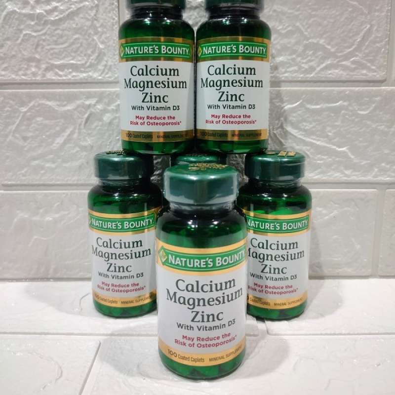 Jual NATURE'S BOUNTY CALCIUM MAGNESIUM ZINC VIT D3 VITAMIN 100 CAPSULES