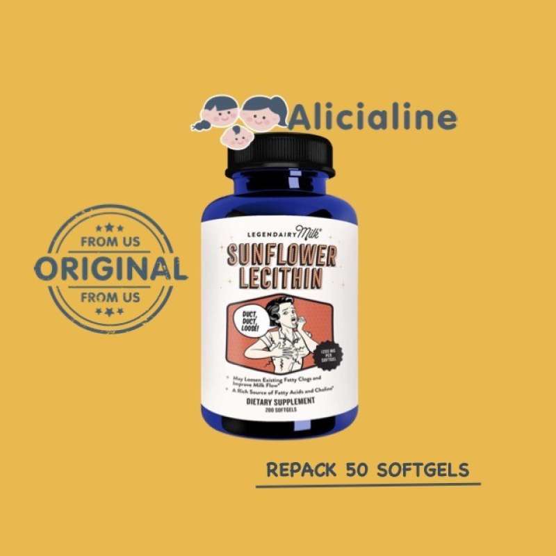 Promo Legendairy Milk Sunflower Lecithin Asi Booster Repack 50 Softgels Diskon 23 di Seller