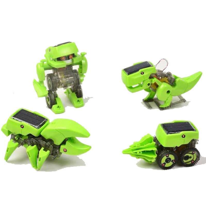 Promo 4 in 1 Transforming Solar Robot Science & Education DIY Toys