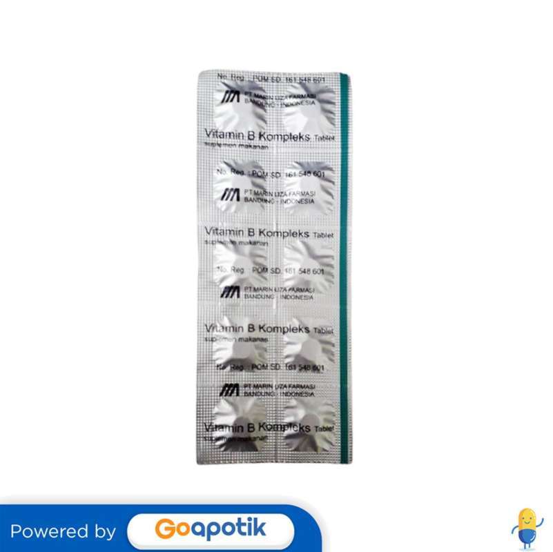 Jual VITAMIN B COMPLEX MARIN LIZA STRIP 10 TABLET di Seller Apotek ...