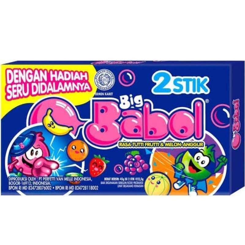 Promo Big Babol Bubble Gum Stick Multipack 45g Diskon 9 Di Seller