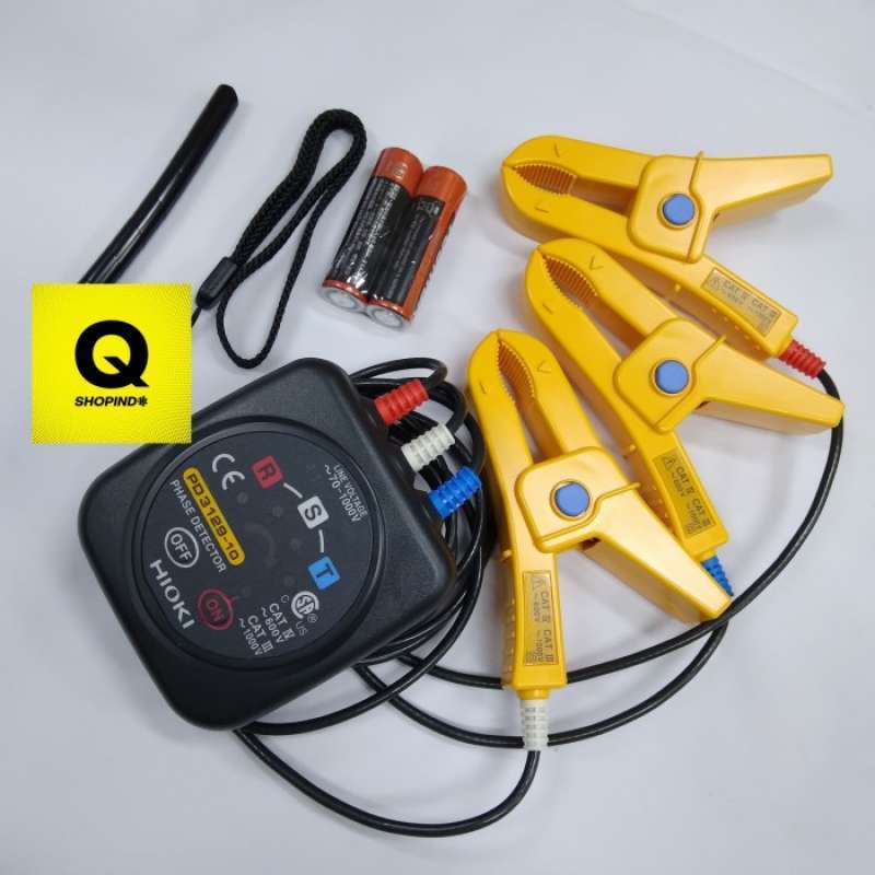 Hioki 3129–10 Phasendetektor – 1000 V AC, CAT IV 600 V, Für Kabel Bis 40 Mm, Ohne Metallkontakt