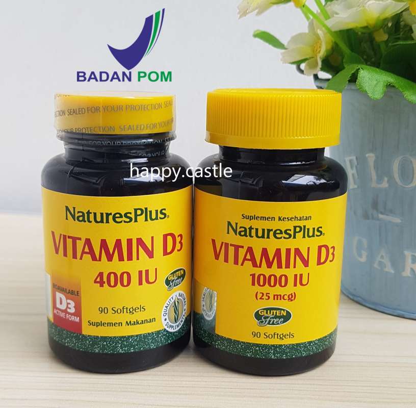 Promo Natures Plus Vitamin D3 400 1000 IU Vit D3 400IU 1000IU Diskon 11