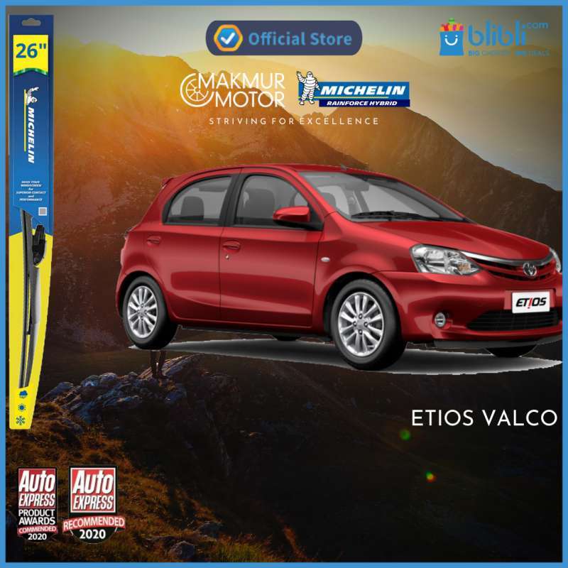 Jual MICHELIN RAINFORCE HYBRID WIPER FOR TOYOTA ETIOS VALCO di Seller