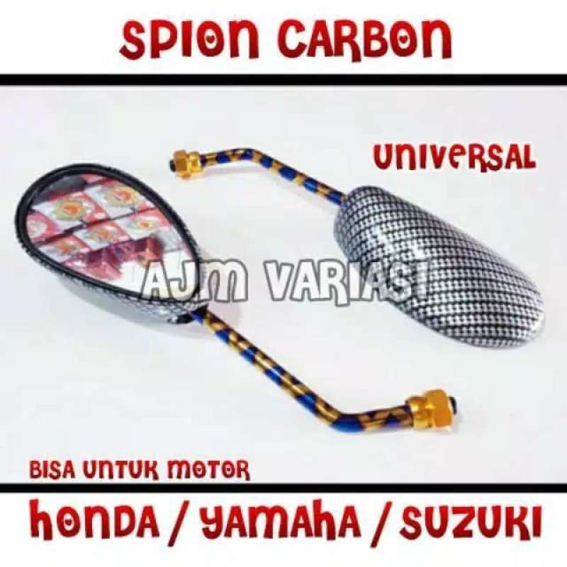 Jual Spion Carbon Twotone Universal Honda Yamaha Suzuki Model Satria FU