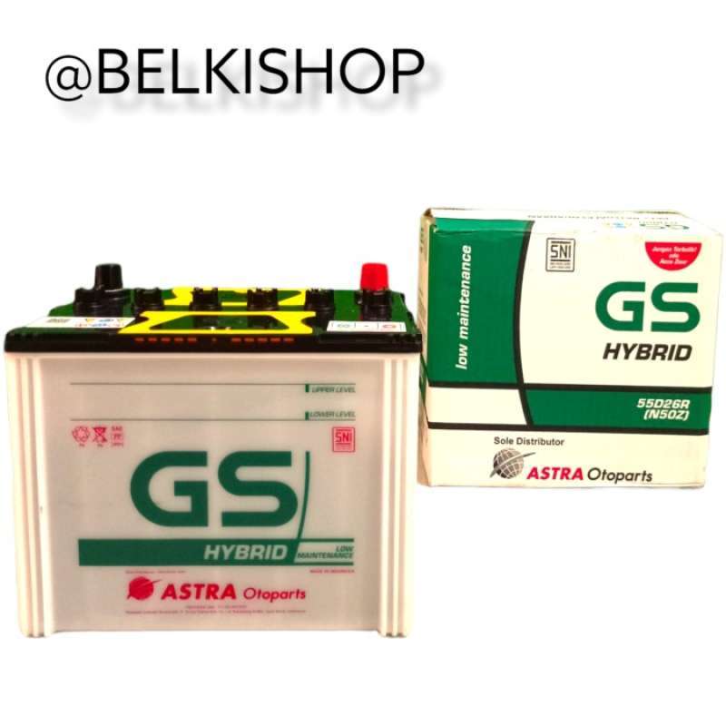 Jual Aki mobil Toyota Kijang LGX GS astra hybrid N50Z aki basah di