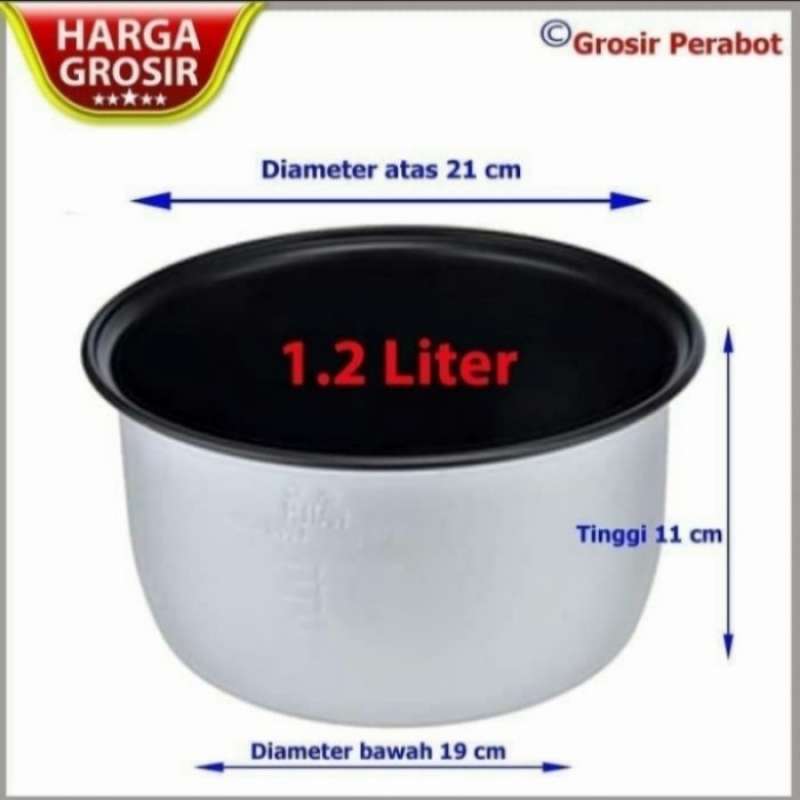 Promo Panci Teflon Rice Cooker Miyako1,2L Diskon 21 di Seller
