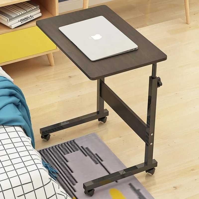 Jual Meja  Lipat Laptop Portable Adjustable Dengan Roda  