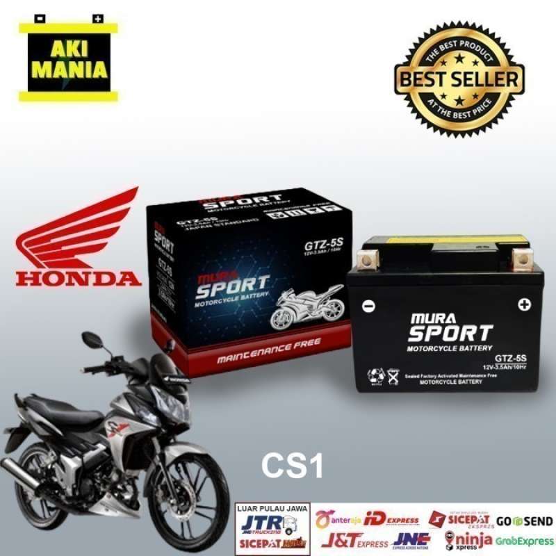 Jual Aki Motor Honda Cs1 Accu Mf Gtz5s Aki Kering Murasport Berkualitas