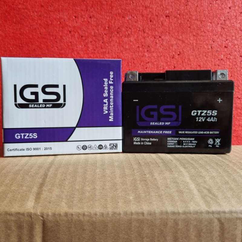 Jual Aki Gs Gtz5s Mf Untuk Honda Beat Karbu - Fi Vario 110 Scoopy Spacy