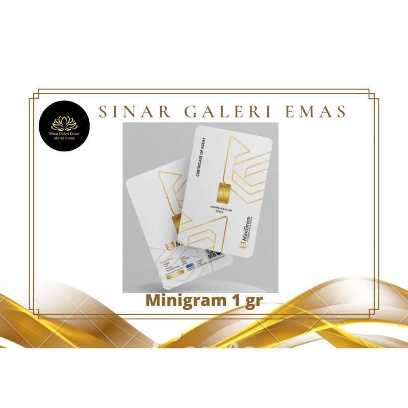 Minigram Jual MINIGRAM Reguler Series 1 Gram Kemasan PVC TERMURAH Emas Mini Emas ...