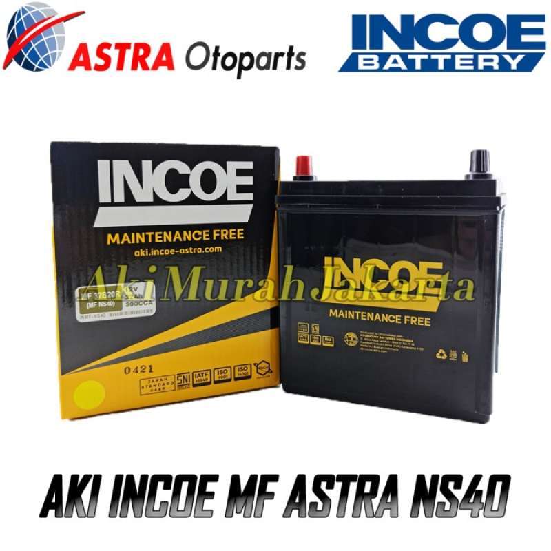 Jual Aki Mobil Toyota Rush INCOE MF Astra NS40 Aki Kering 12V / 32Ah di